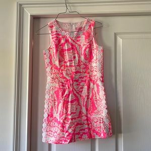lilly girls dress size 10. really cute details on sides and neck line
